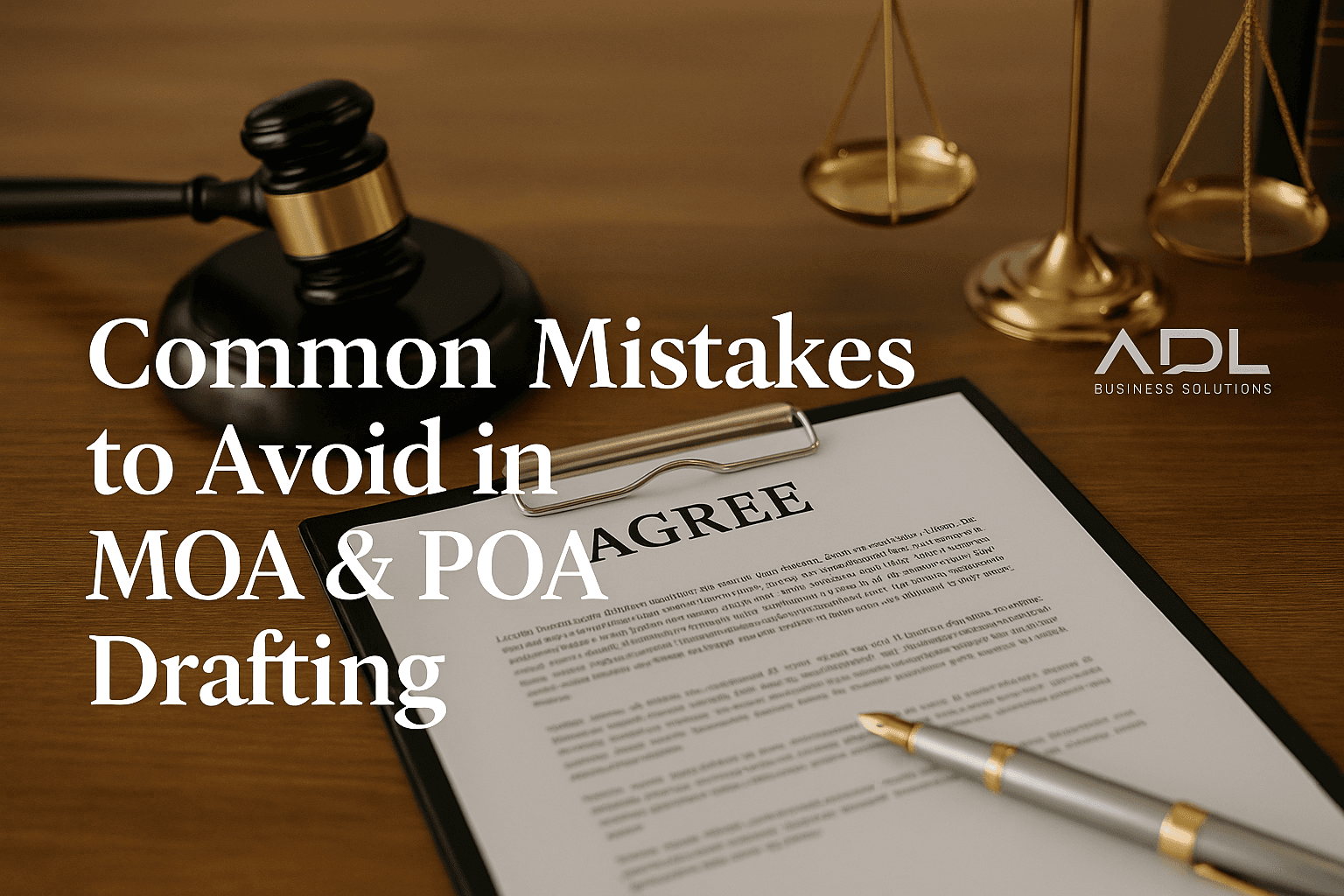 Common Mistakes to Avoid in MOA & POA Drafting