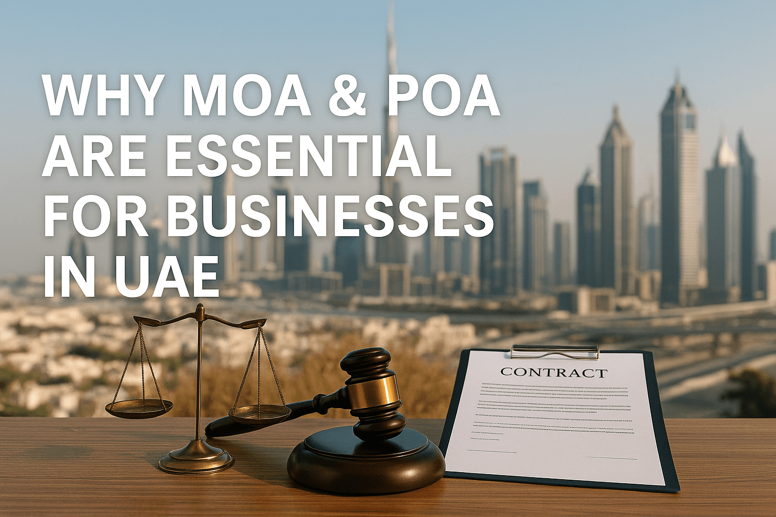 Why MOA & POA Are Essential for Businesses in UAE