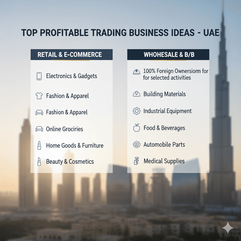 Top Profitable Trading Business Ideas in UAE