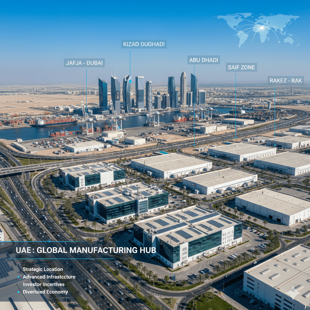 Top Manufacturing Zones in UAE for Investors
