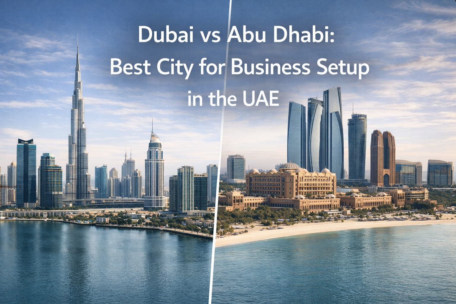 Dubai vs Abu Dhabi: Best City for Business Setup in the UAE