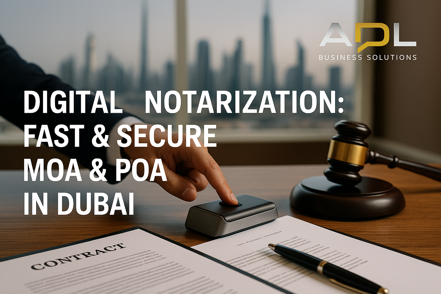 Digital Notarization: Fast & Secure MOA & POA in Dubai