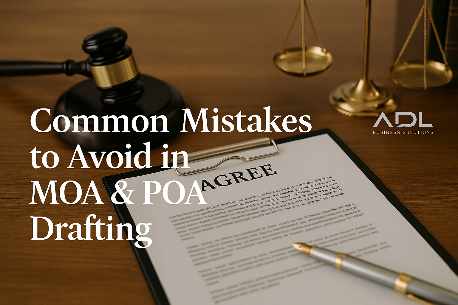 Common Mistakes to Avoid in MOA & POA Drafting